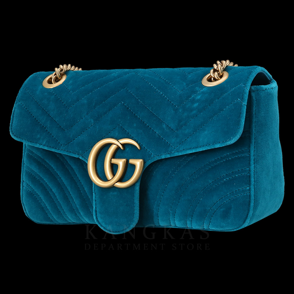 GUCCI(USED)구찌 443497 스웨이드 GG마몽 마틀라세 체인백