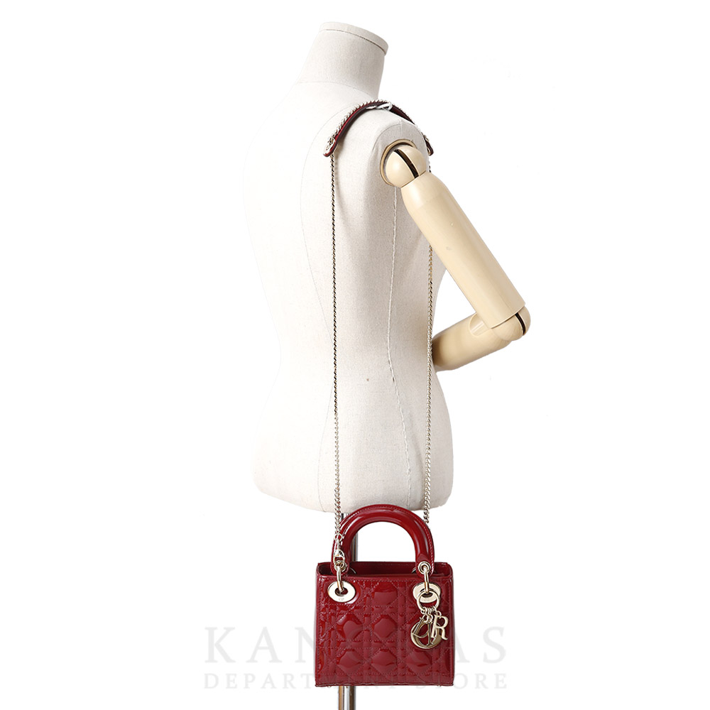 CHRISTIAN DIOR(USED)크리스찬디올 페이던트 레이디디올 미니 백