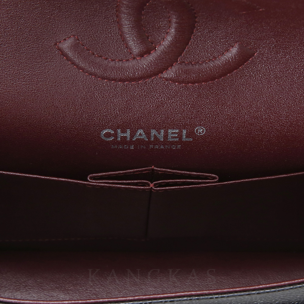 CHANEL(USED)샤넬 클래식 캐비어 미듐 은장