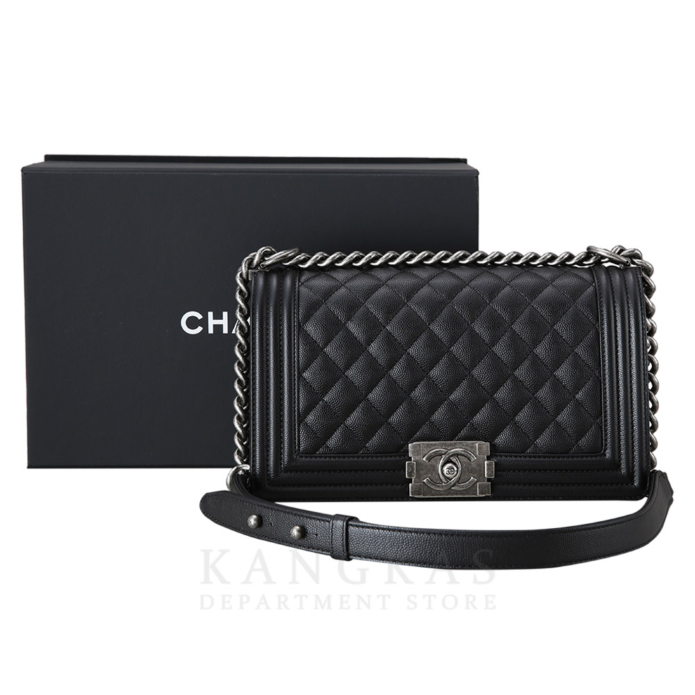 CHANEL(USED)샤넬 보이샤넬 캐비어 미듐