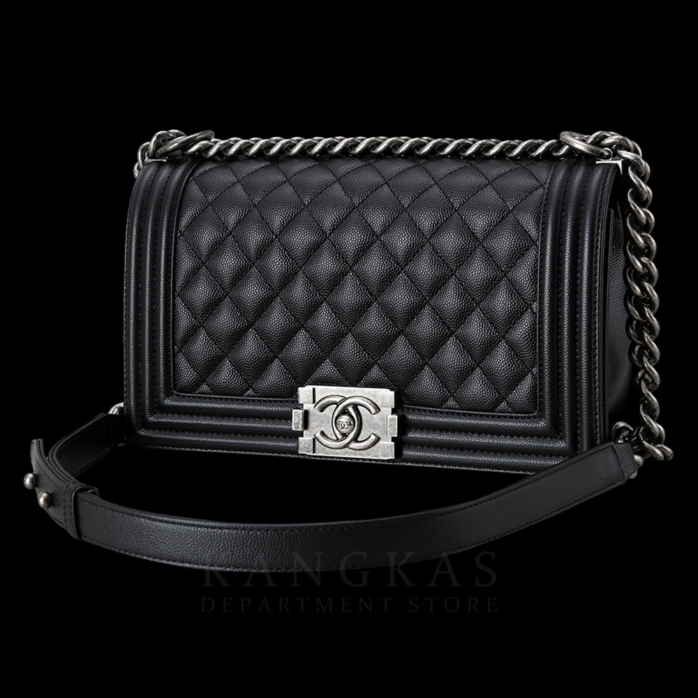 CHANEL(USED)샤넬 보이샤넬 캐비어 미듐