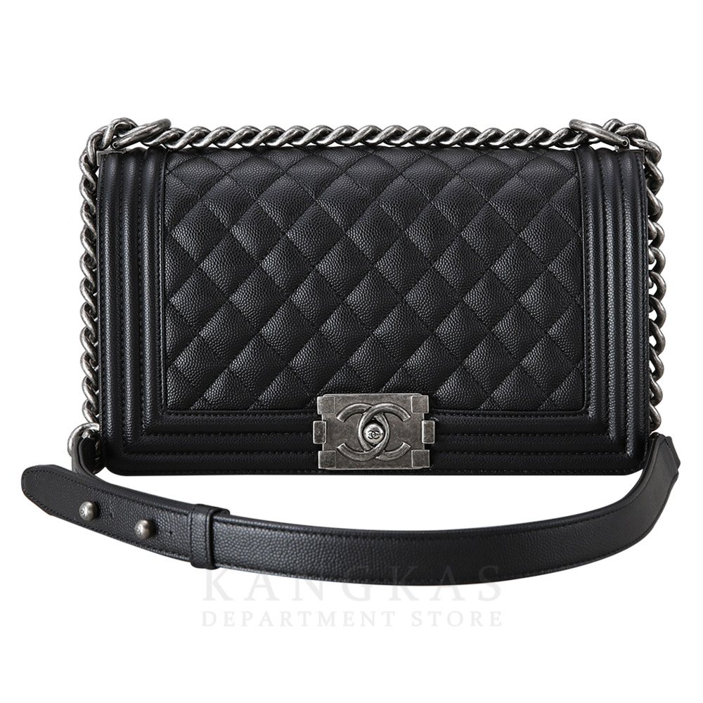 CHANEL(USED)샤넬 보이샤넬 캐비어 미듐