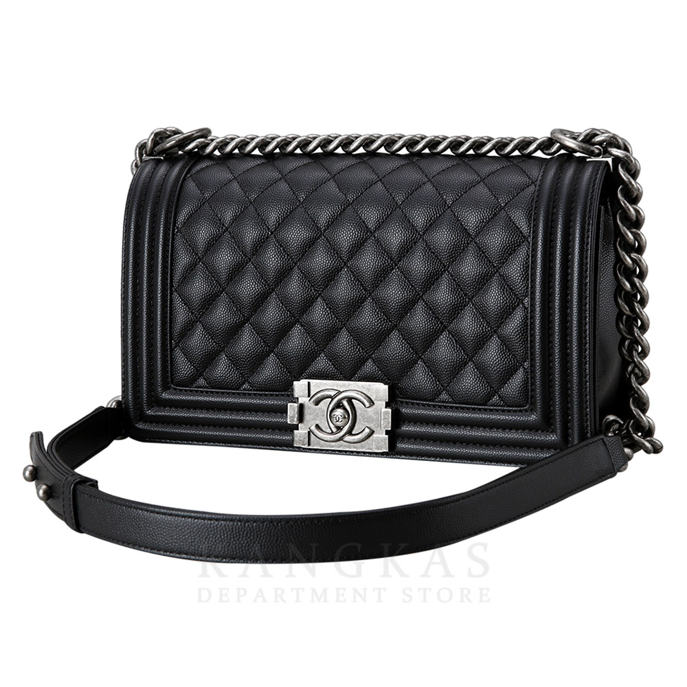 CHANEL(USED)샤넬 보이샤넬 캐비어 미듐