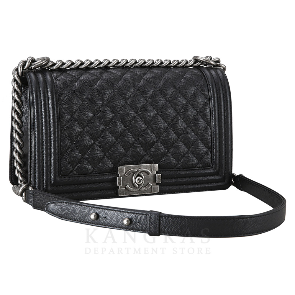 CHANEL(USED)샤넬 보이샤넬 캐비어 미듐