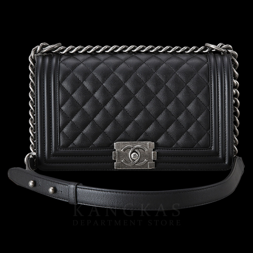 CHANEL(USED)샤넬 보이샤넬 캐비어 미듐