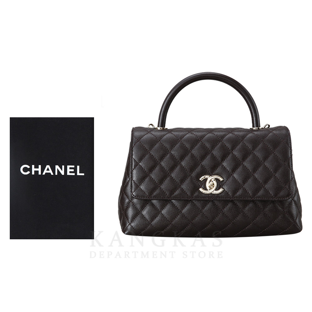 CHANEL(USED)샤넬 캐비어 코코핸들28 미듐
