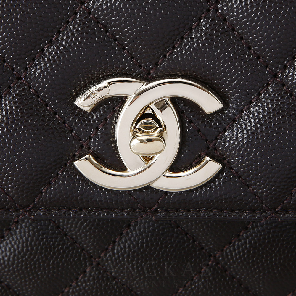CHANEL(USED)샤넬 캐비어 코코핸들28 미듐