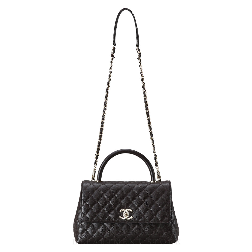 CHANEL(USED)샤넬 캐비어 코코핸들28 미듐