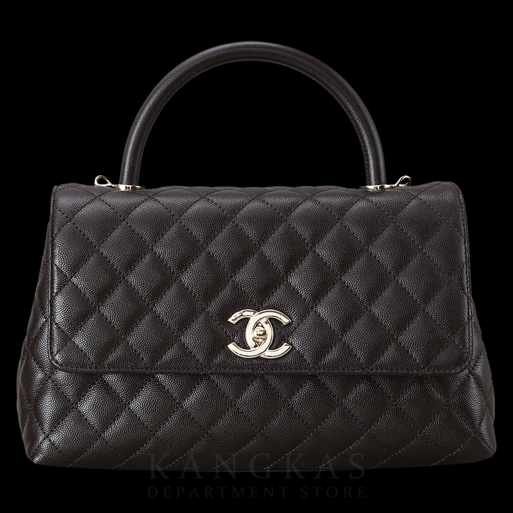 CHANEL(USED)샤넬 캐비어 코코핸들28 미듐