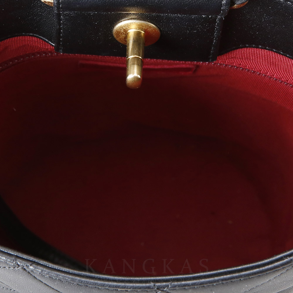 CHANEL(USED)샤넬 스티치 탑핸들 백팩 블랙