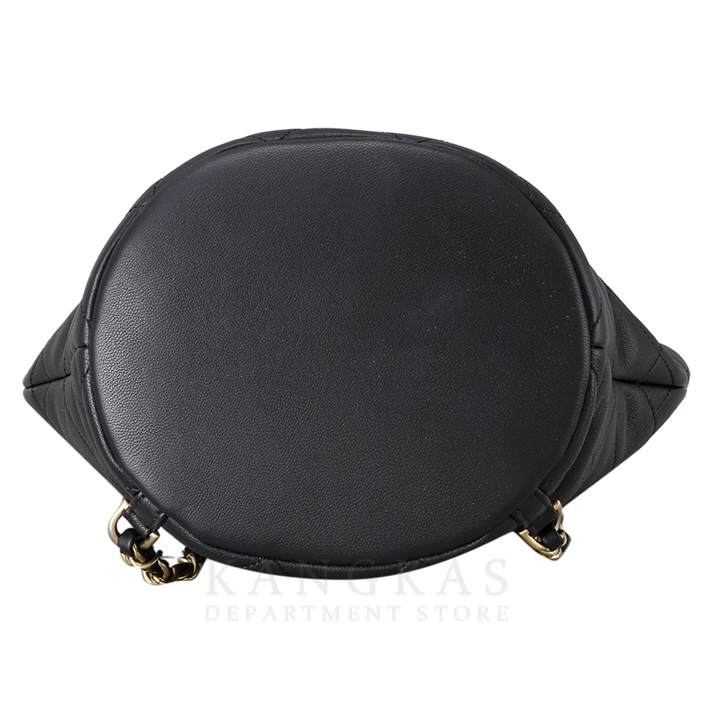 CHANEL(USED)샤넬 스티치 탑핸들 백팩 블랙