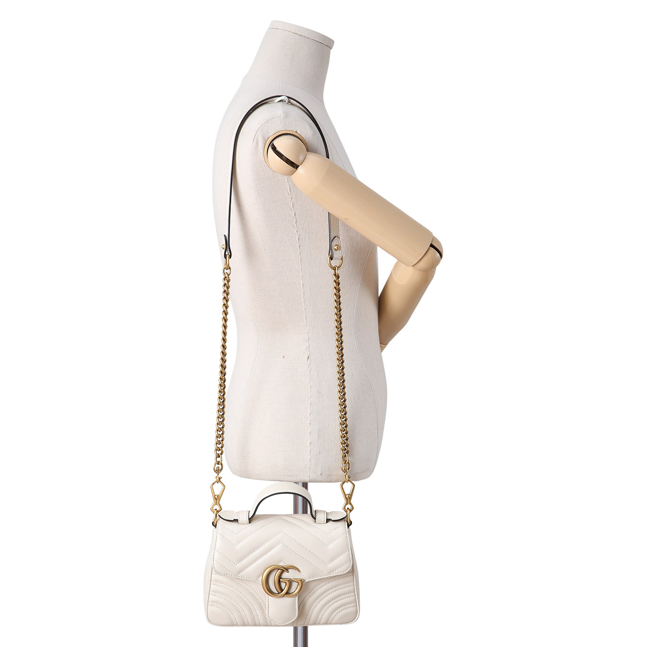 GUCCI(USED)구찌 547260 GG마몽 마틀라세 미니 탑 핸들백