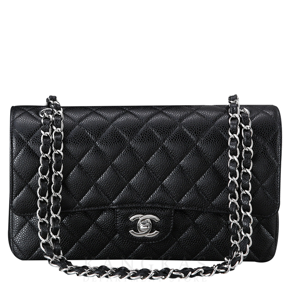 CHANEL(NEW)샤넬 클래식 캐비어 미듐 은장
