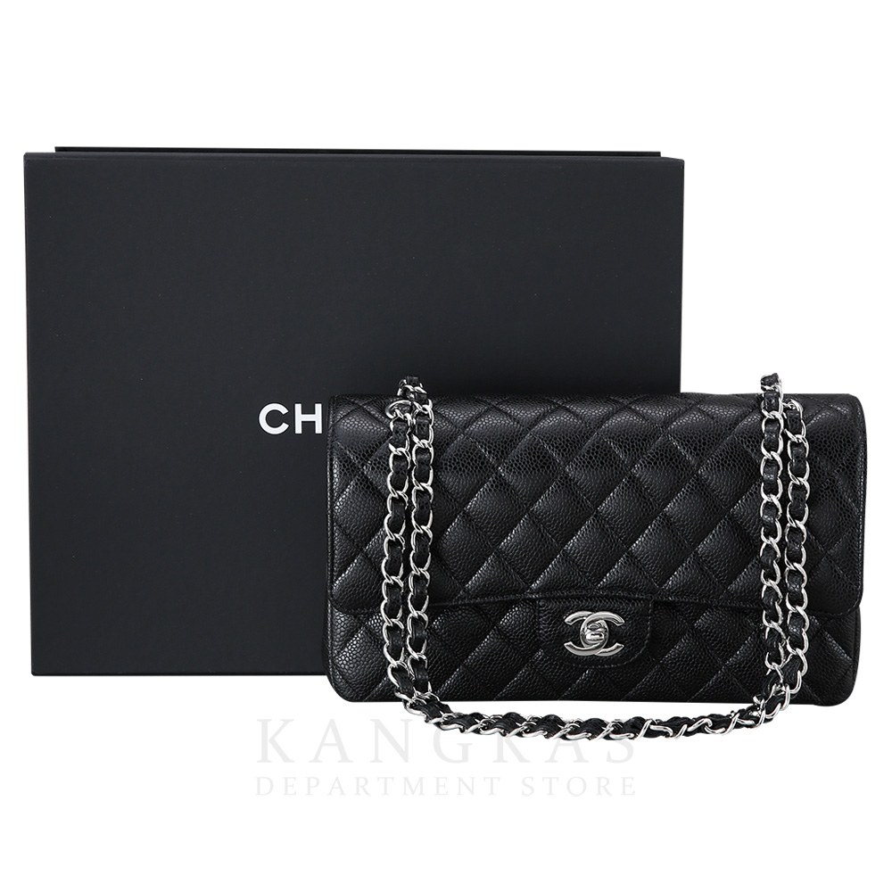 CHANEL(NEW)샤넬 클래식 캐비어 미듐 은장