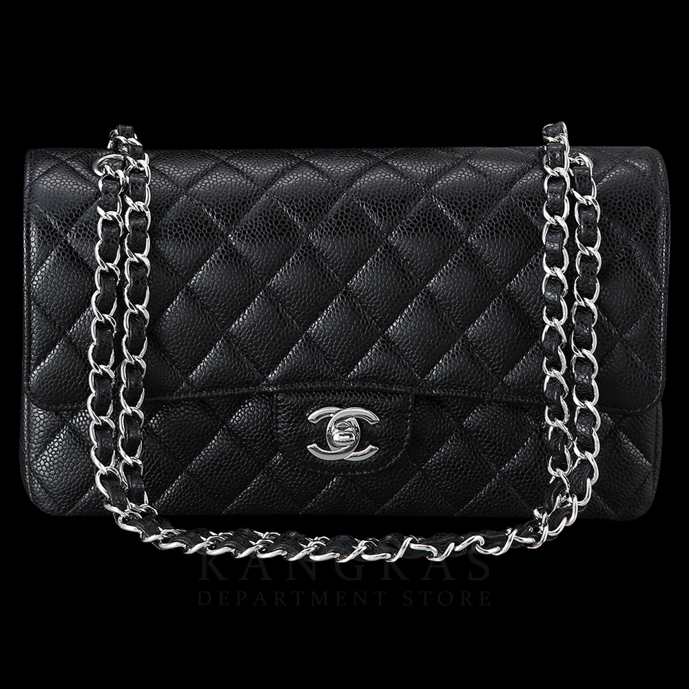 CHANEL(NEW)샤넬 클래식 캐비어 미듐 은장