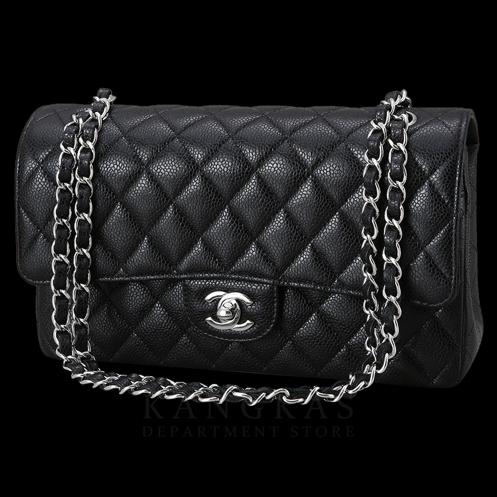 CHANEL(NEW)샤넬 클래식 캐비어 미듐 은장