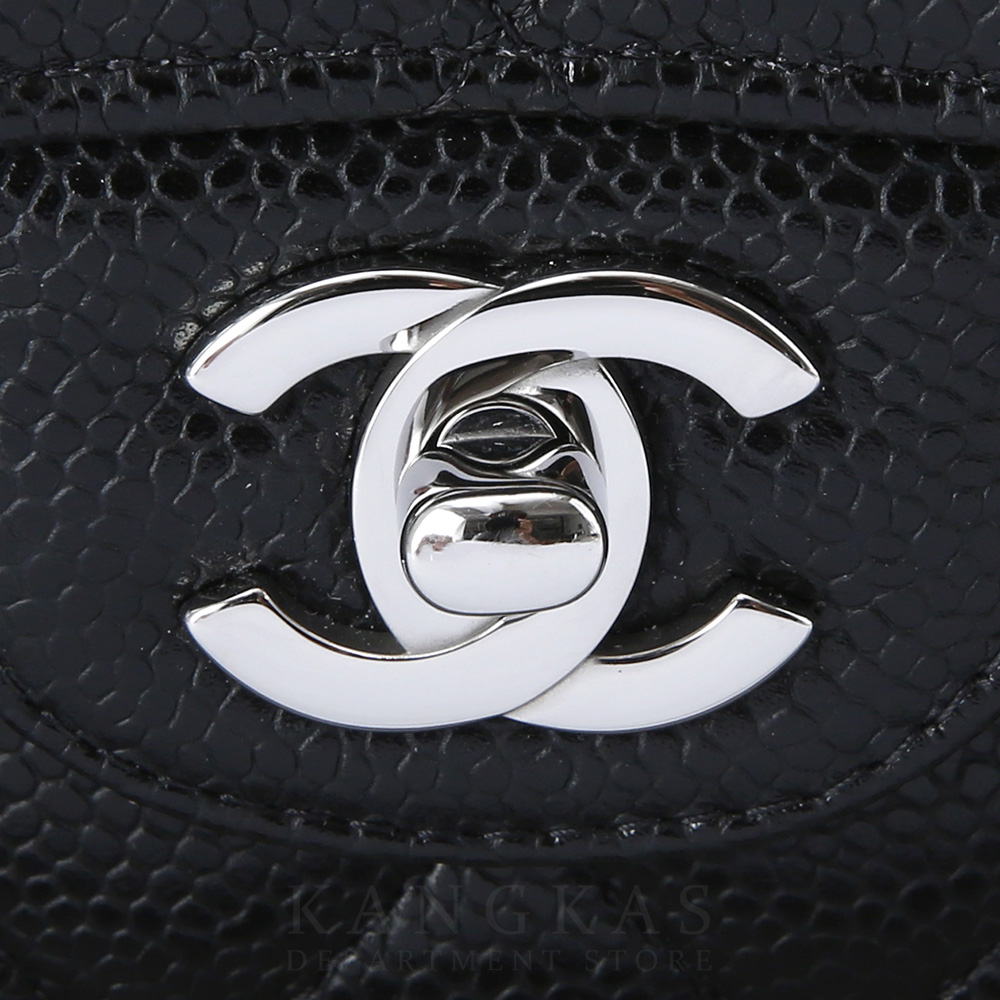 CHANEL(NEW)샤넬 클래식 캐비어 미듐 은장