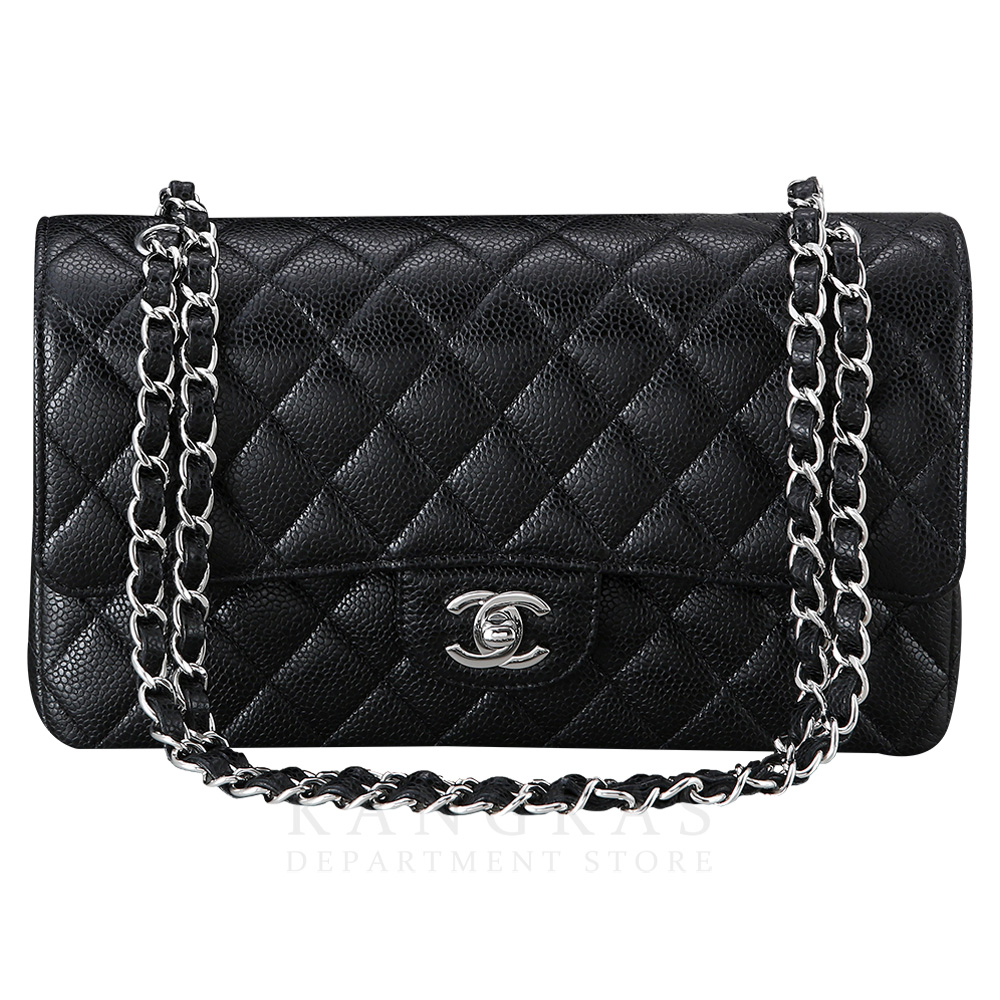 CHANEL(NEW)샤넬 클래식 캐비어 미듐 은장