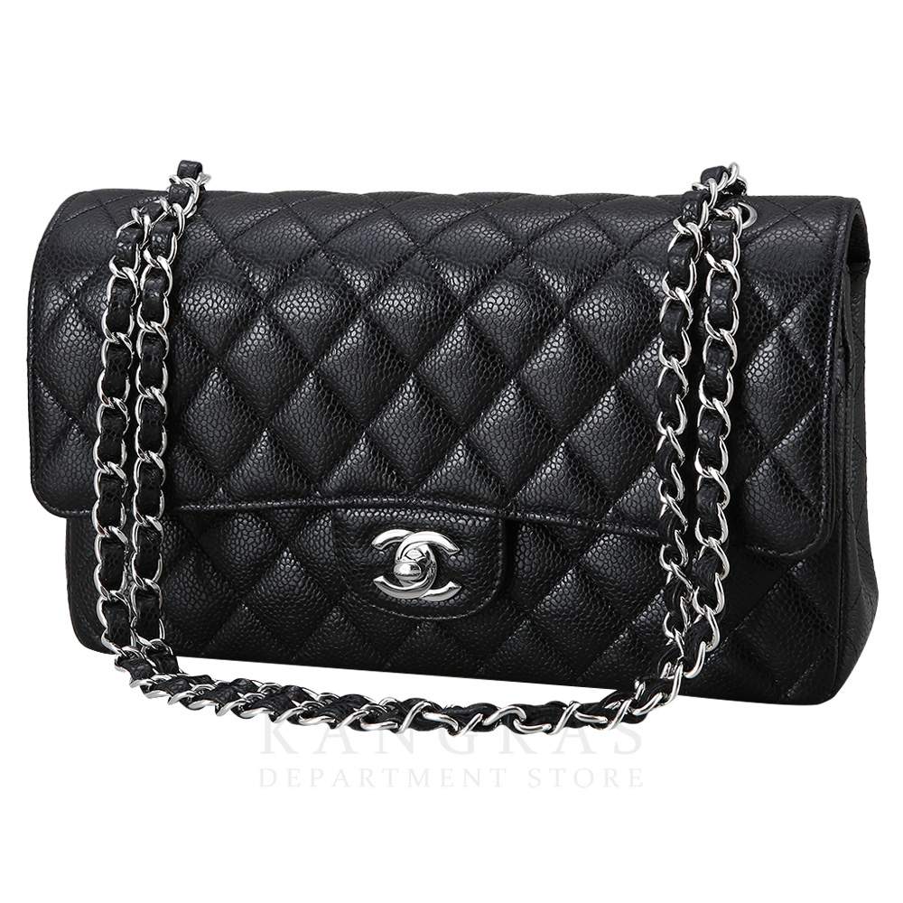 CHANEL(NEW)샤넬 클래식 캐비어 미듐 은장