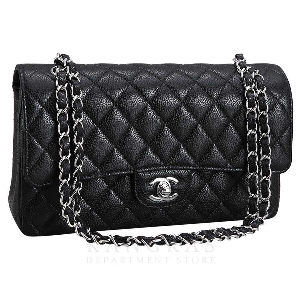 CHANEL(NEW)샤넬 클래식 캐비어 미듐 은장