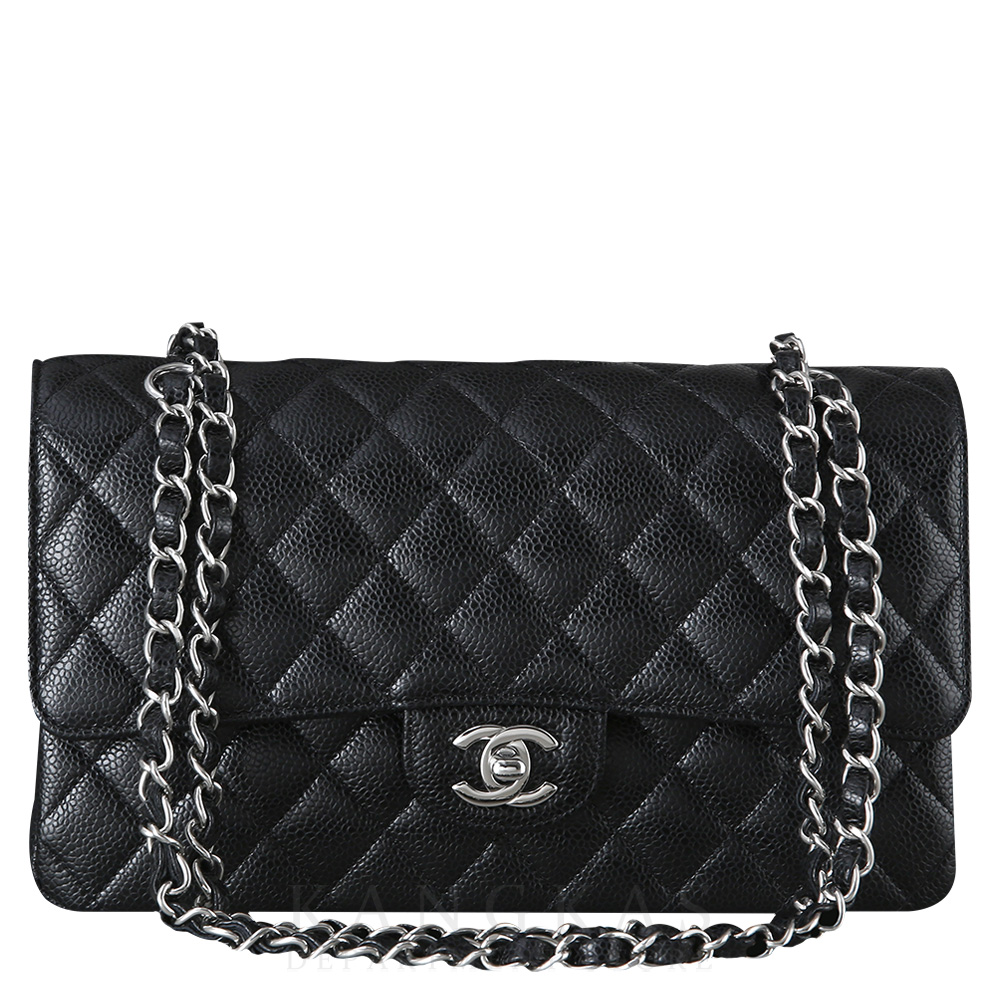CHANEL(NEW)샤넬 클래식 캐비어 미듐 은장