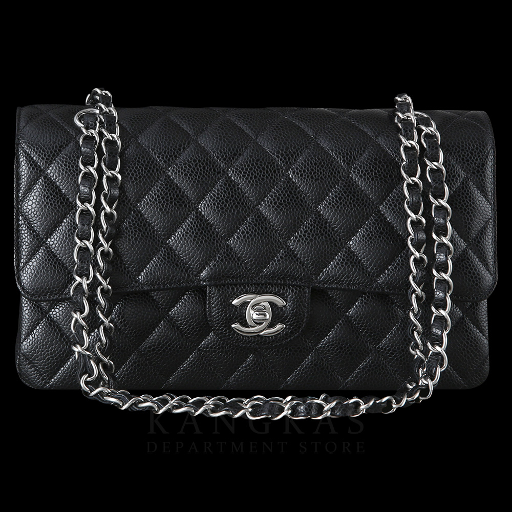 CHANEL(NEW)샤넬 클래식 캐비어 미듐 은장