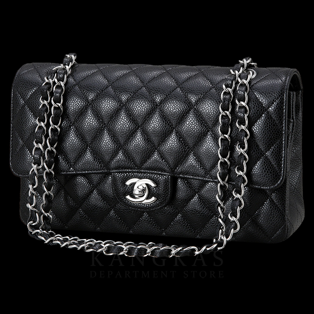 CHANEL(NEW)샤넬 클래식 캐비어 미듐 은장