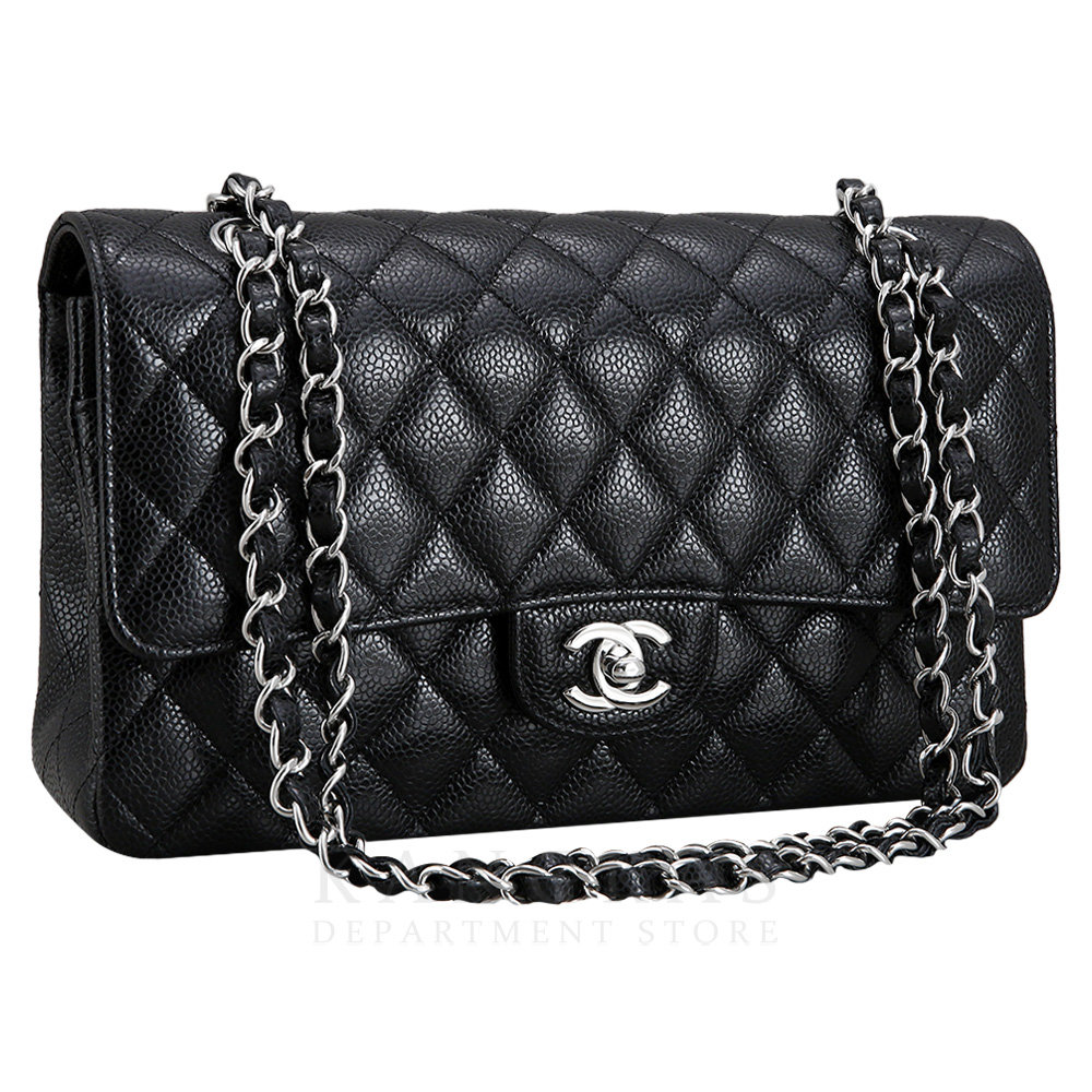 CHANEL(NEW)샤넬 클래식 캐비어 미듐 은장