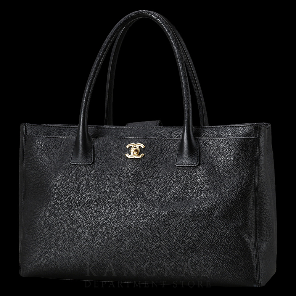CHANEL(USED)샤넬 서프백 블랙 금장