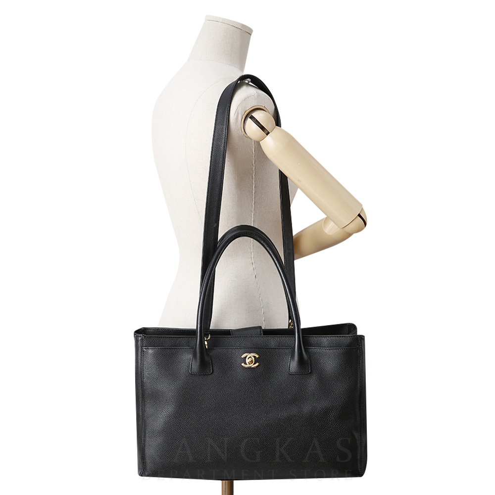 CHANEL(USED)샤넬 서프백 블랙 금장