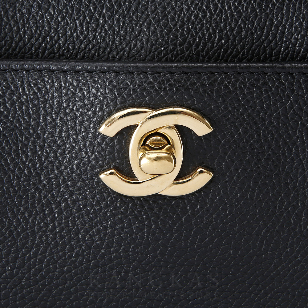 CHANEL(USED)샤넬 서프백 블랙 금장