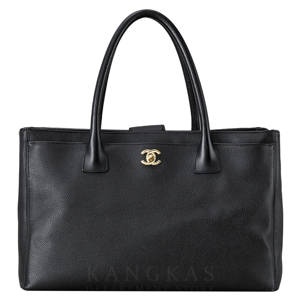 CHANEL(USED)샤넬 서프백 블랙 금장