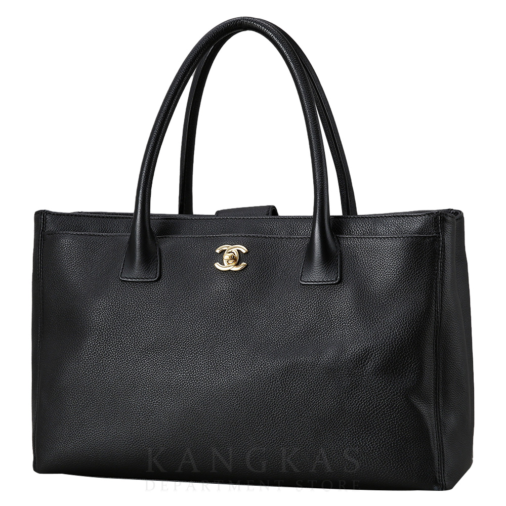 CHANEL(USED)샤넬 서프백 블랙 금장