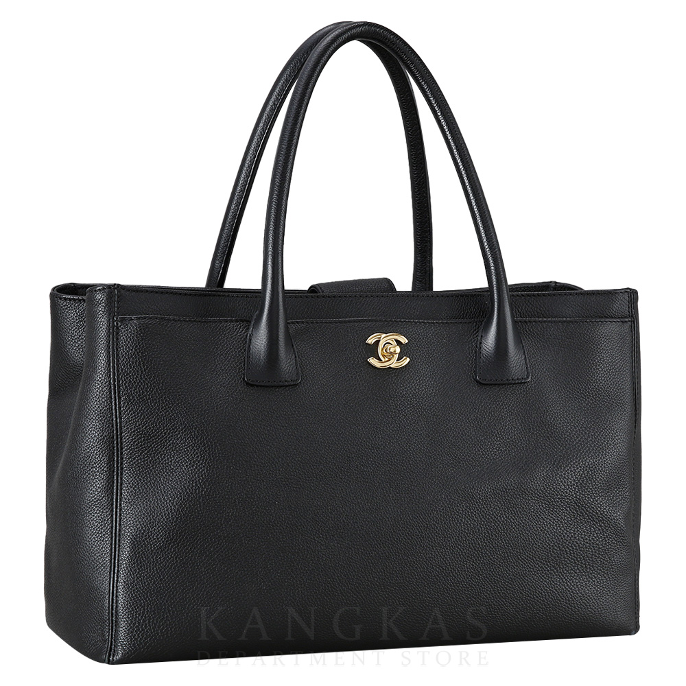 CHANEL(USED)샤넬 서프백 블랙 금장