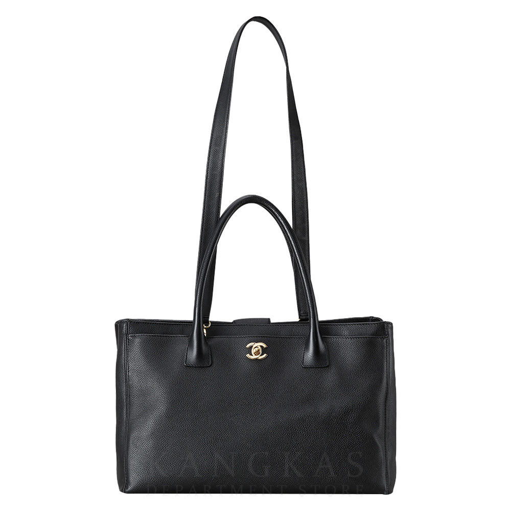 CHANEL(USED)샤넬 서프백 블랙 금장