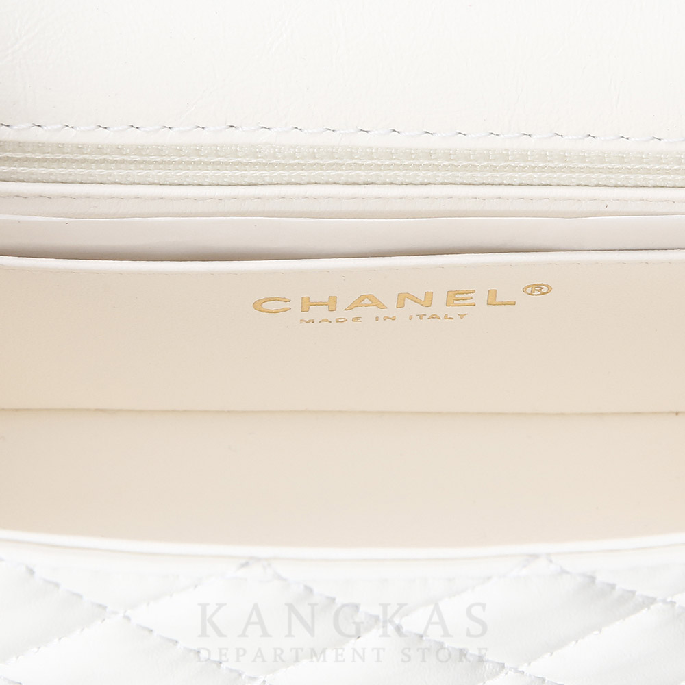 CHANEL(NEW)샤넬 2.55 빈티지 미니 화이트 금장 (새상품) NEW PRODUCT