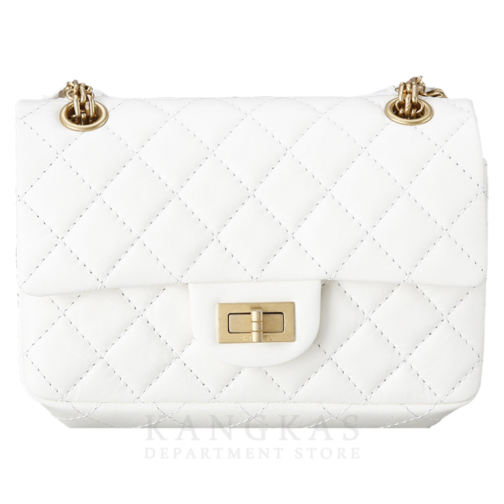 CHANEL(NEW)샤넬 2.55 빈티지 미니 화이트 금장 (새상품) NEW PRODUCT