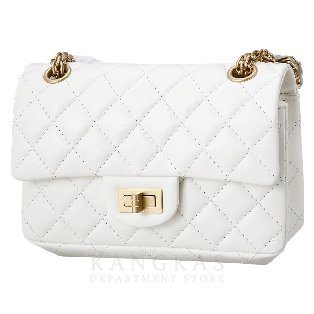 CHANEL(NEW)샤넬 2.55 빈티지 미니 화이트 금장 (새상품) NEW PRODUCT