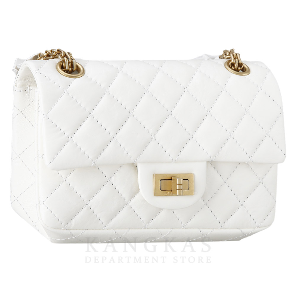 CHANEL(NEW)샤넬 2.55 빈티지 미니 화이트 금장 (새상품) NEW PRODUCT