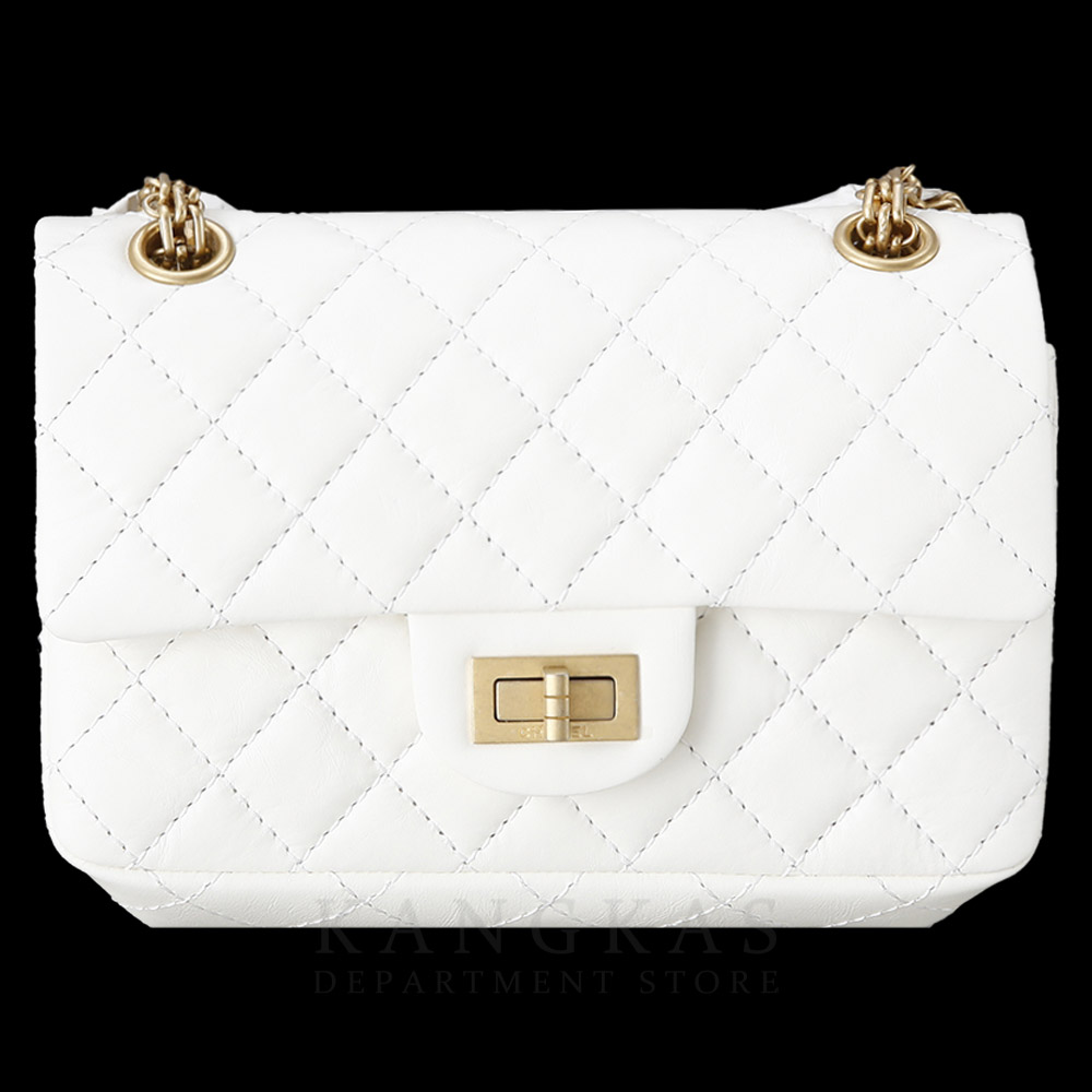 CHANEL(NEW)샤넬 2.55 빈티지 미니 화이트 금장 (새상품) NEW PRODUCT