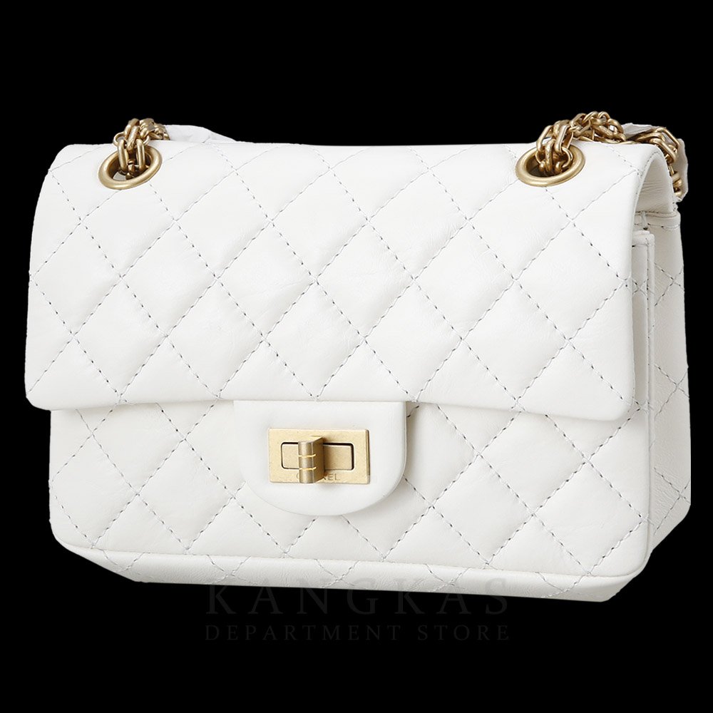 CHANEL(NEW)샤넬 2.55 빈티지 미니 화이트 금장 (새상품) NEW PRODUCT