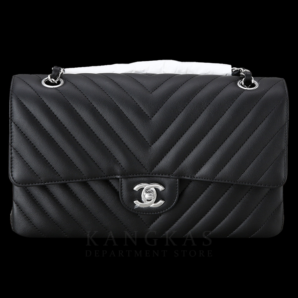 CHANEL(NEW)샤넬 클래식 쉐브론 램스킨 미듐 블랙 (새제품) NEW PRODUCT