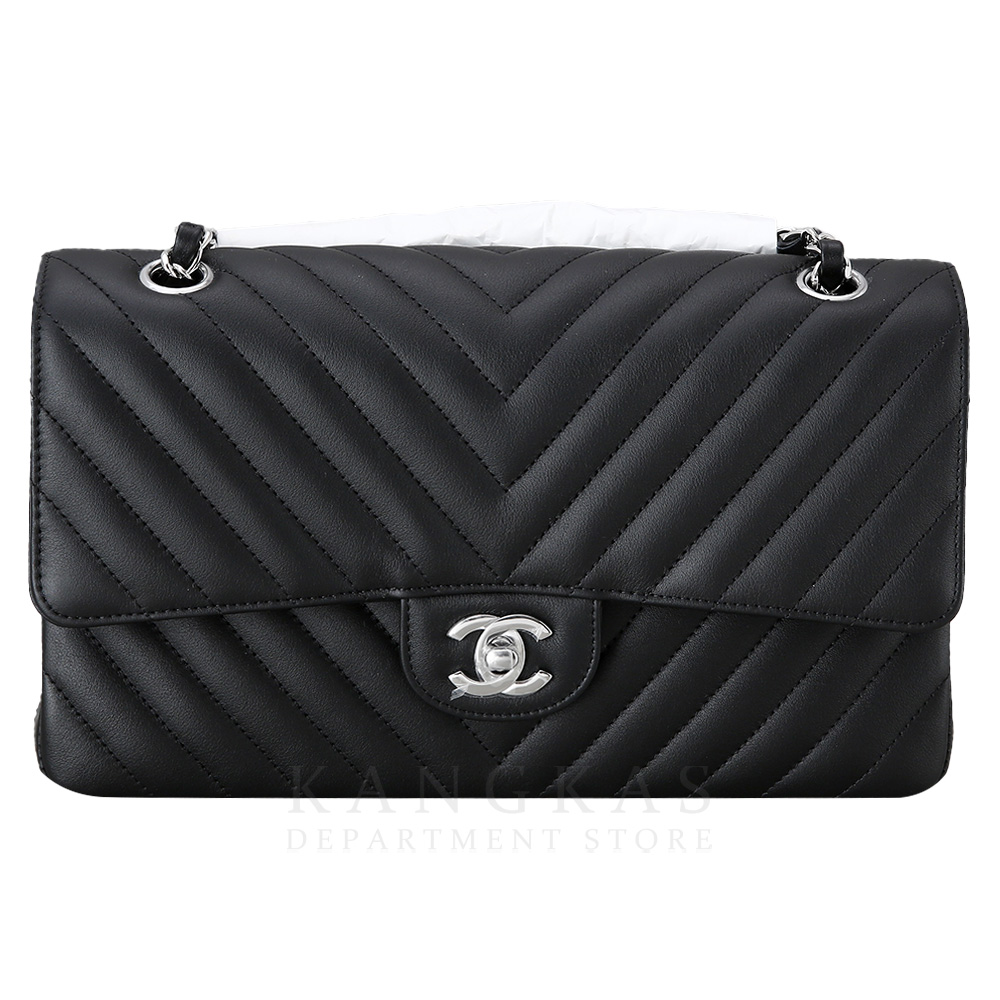 CHANEL(NEW)샤넬 클래식 쉐브론 램스킨 미듐 블랙 (새제품) NEW PRODUCT
