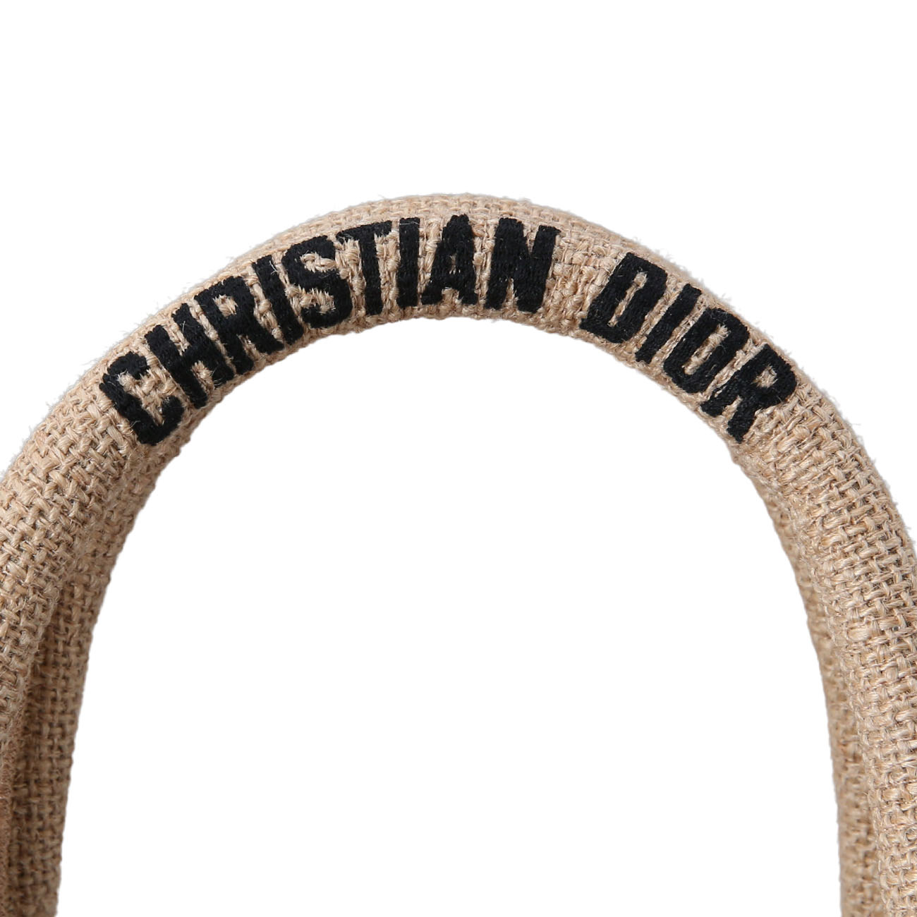 CHRISTIAN DIOR(USED)크리스찬디올 자수 주트 캔버스 스몰 캐서린 카바백