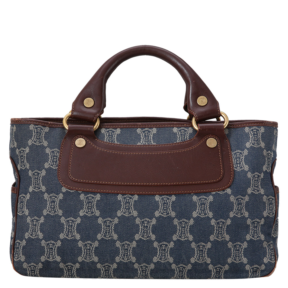 CELINE(USED)셀린느 데님 자가드 토트백