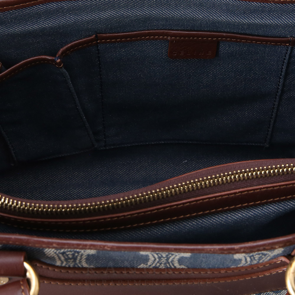 CELINE(USED)셀린느 데님 자가드 토트백