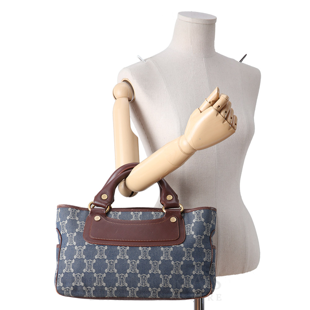 CELINE(USED)셀린느 데님 자가드 토트백