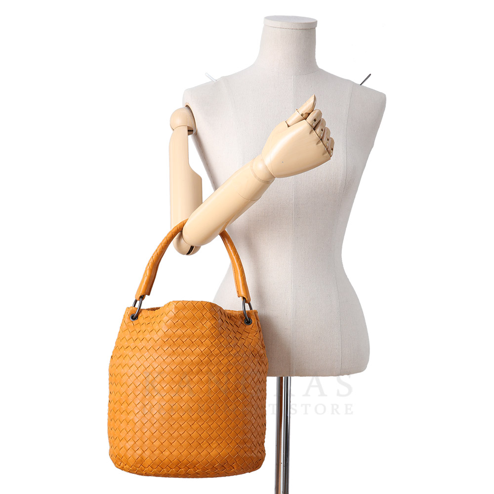BOTTEGA VENETA(USED)보테가베네타 인트레치아토 위빙 핸들백