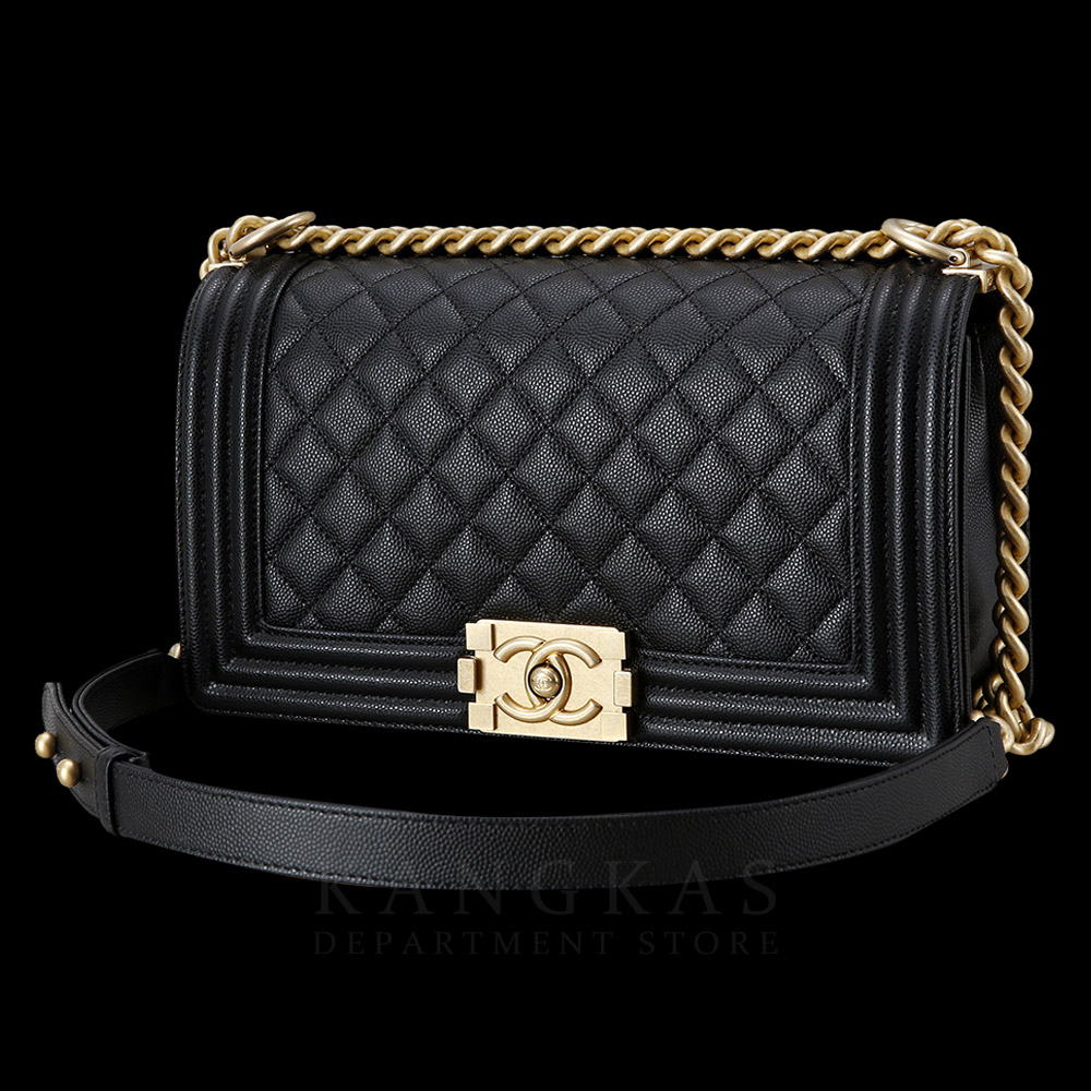 CHANEL(USED)샤넬 보이샤넬 캐비어 미듐