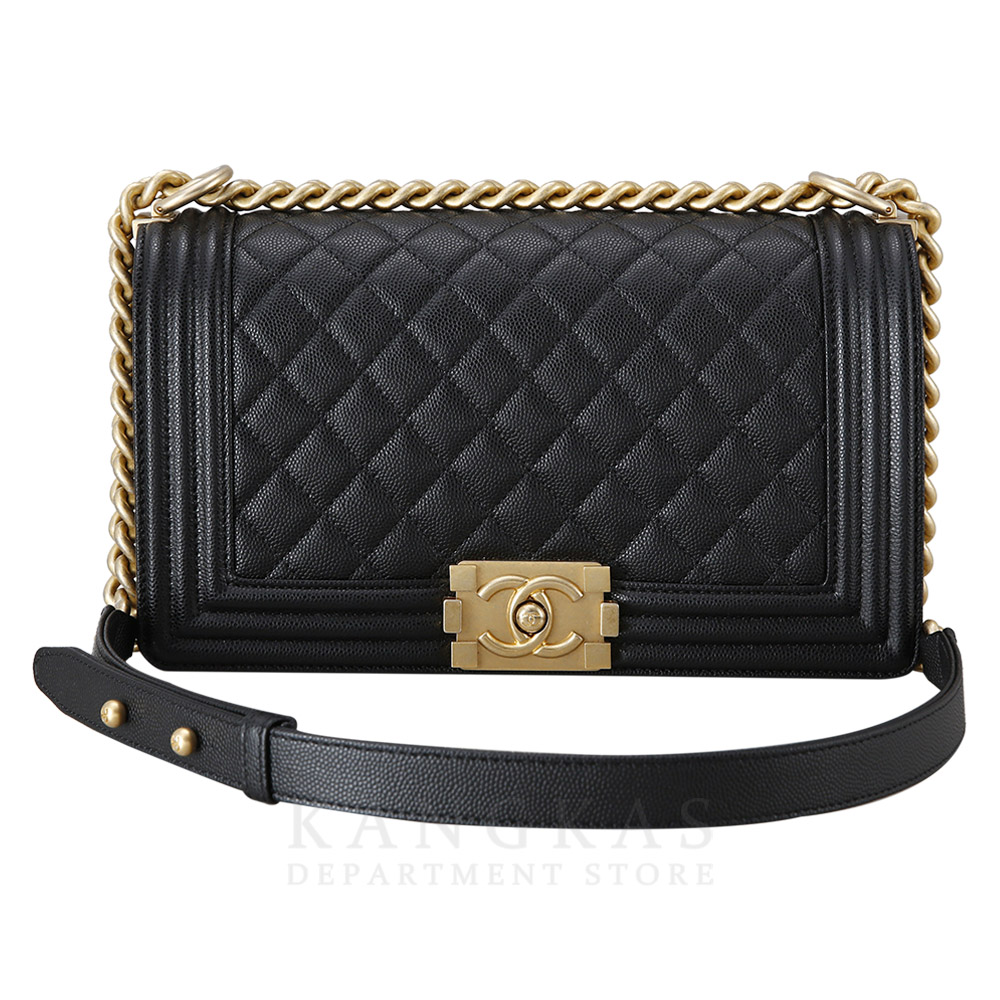 CHANEL(USED)샤넬 보이샤넬 캐비어 미듐